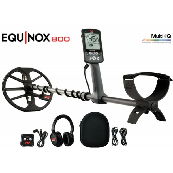 Minelab Equinox 800 multifrekvenciás vízálló fémkereső detektor + ajándék Bluetooth fejhallgató