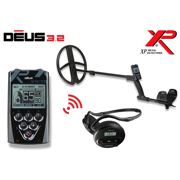 XP Deus v4.0 fémdetektor, fémkereső komplett szett 28 cm-es keresőtekerccsel